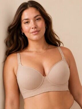 Shapedly Nude Seamless Underwire Back Smoothing Bra